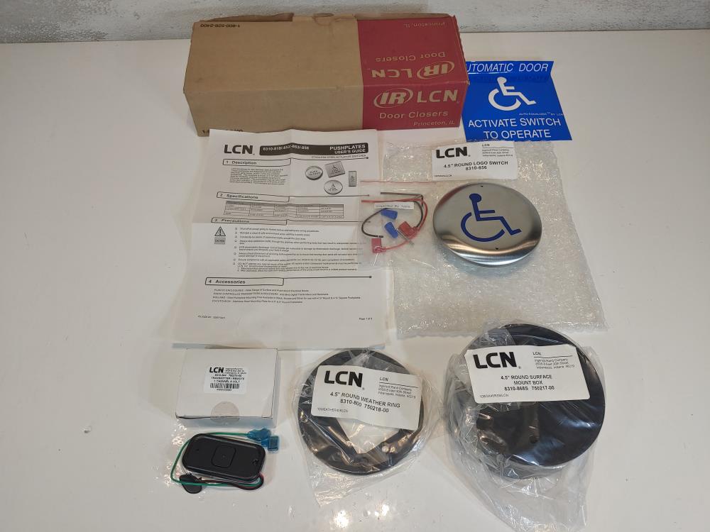 LCN 8310-3856WS Automatic Operator Actuator 4 1/2" Round Surface Mount Kit