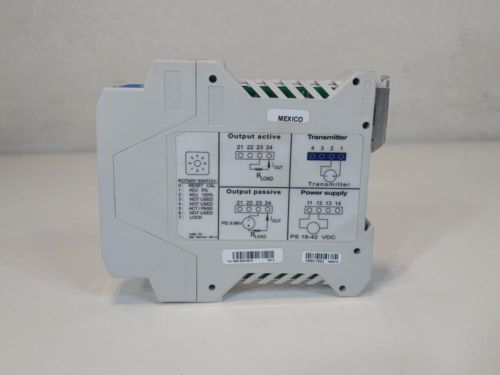 Micro Motion Adapter Barrier Transmitter Output Module Model#: 505