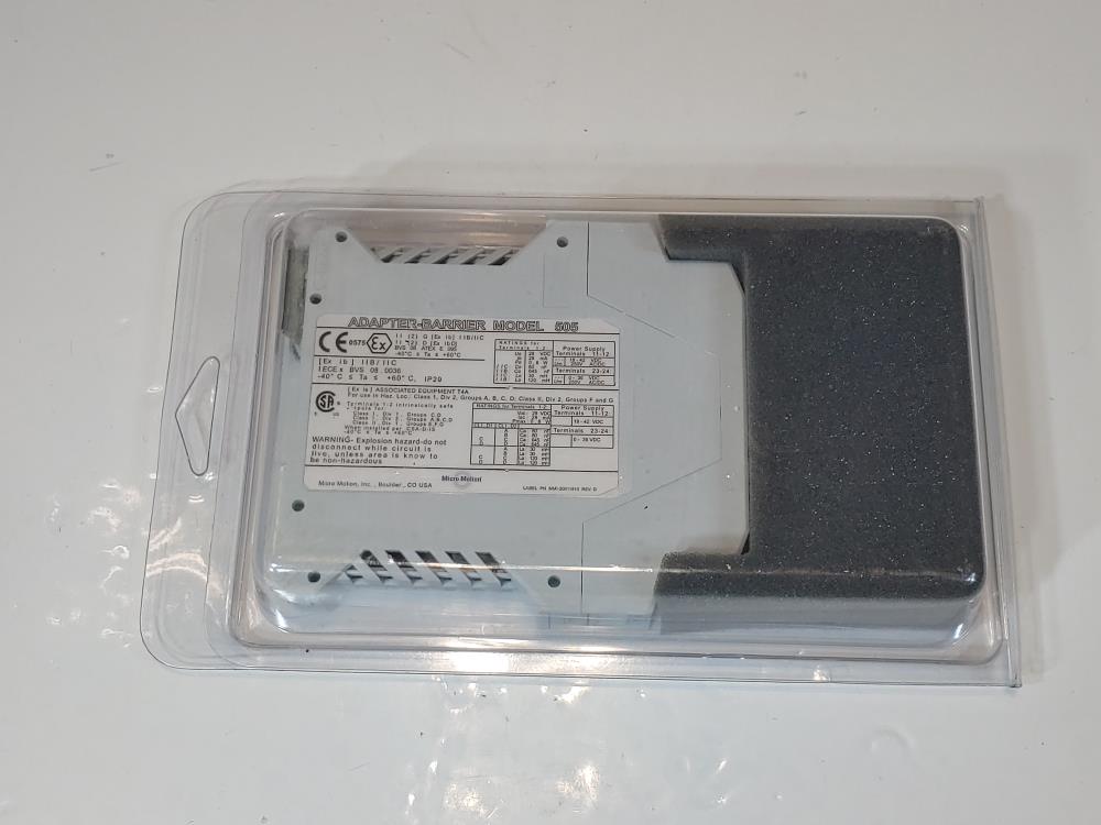 Micro Motion Adapter Barrier Transmitter Output Module Model#: 505