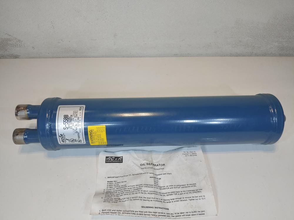 Henry Technologies AC&R S-5588 Refrigerant Return Oil Separator 