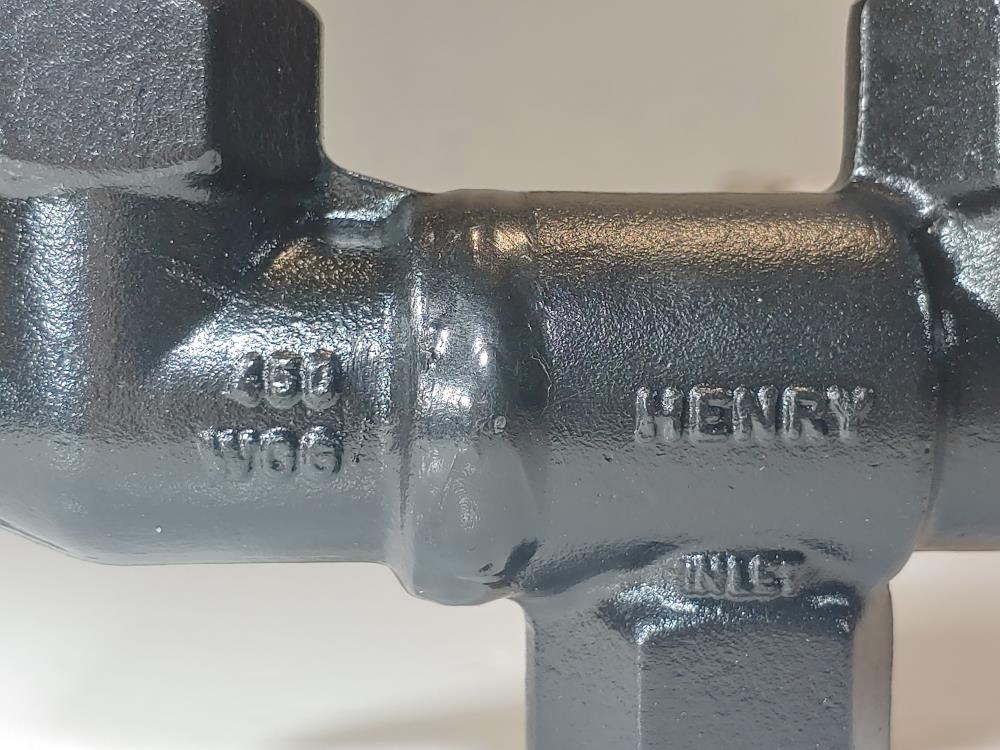 York ( Henry ) 3-Way 1/2" NPT Valve Stop P/N: 022-03411 000