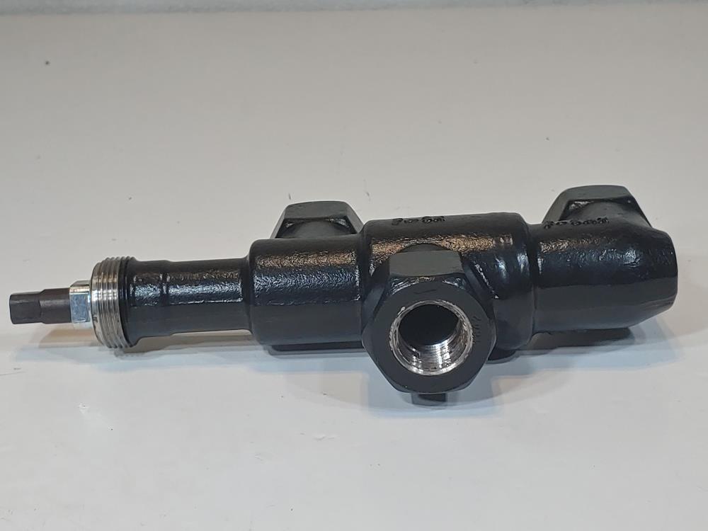 York ( Henry ) 3-Way 1/2" NPT Valve Stop P/N: 022-03411 000