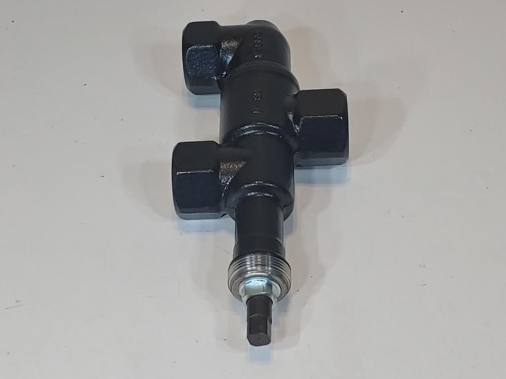 York ( Henry ) 3-Way 1/2" NPT Valve Stop P/N: 022-03411 000