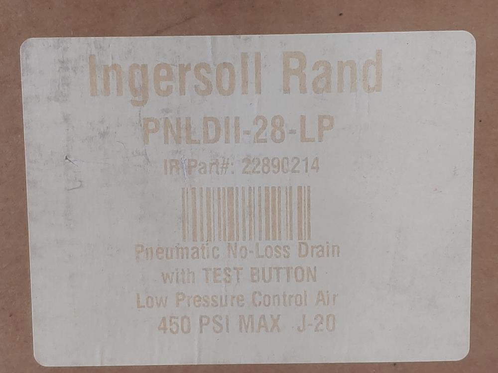 Ingersoll Rand Pneumatic NO-LOSS Drain Model#: PNLD II-28-LP