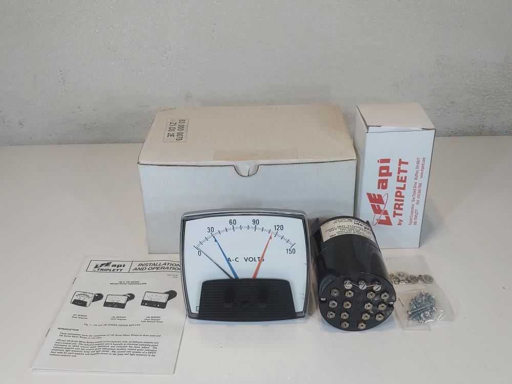 LFE 0-150 A-C Volts Shielded Meter V435PZPZ w/ Meter Relay Control Unit