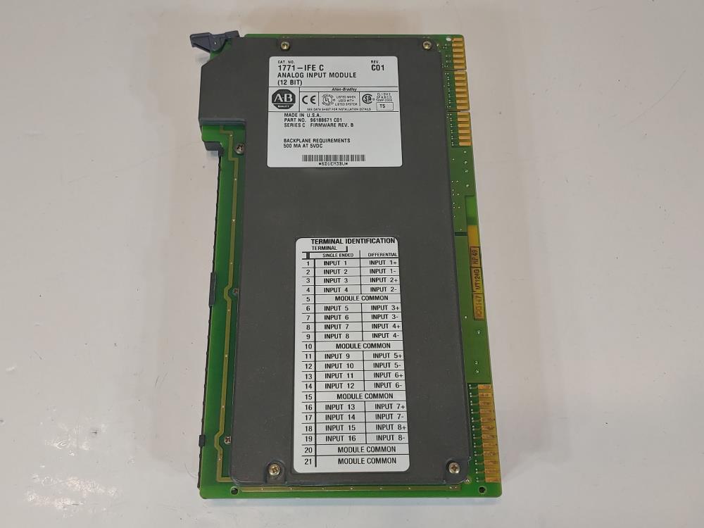 Allen Bradley 1771-IFE C Analog Input Module ( 12 BIT )