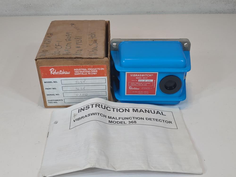 Robertshaw Vibration Switch 368-R Housing Pneumatic Operation