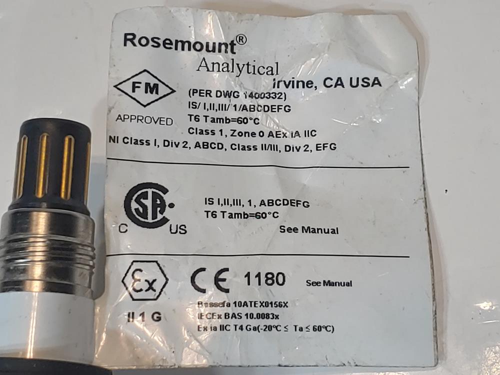 Rosemount General Purpose PH/QRP Sensor 3900VP-01-10