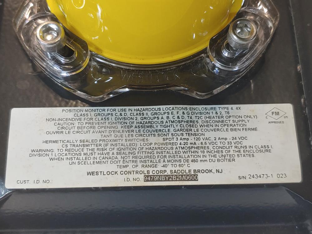 Westlock Rotary Position Monitor 9479NBY2B2M0600