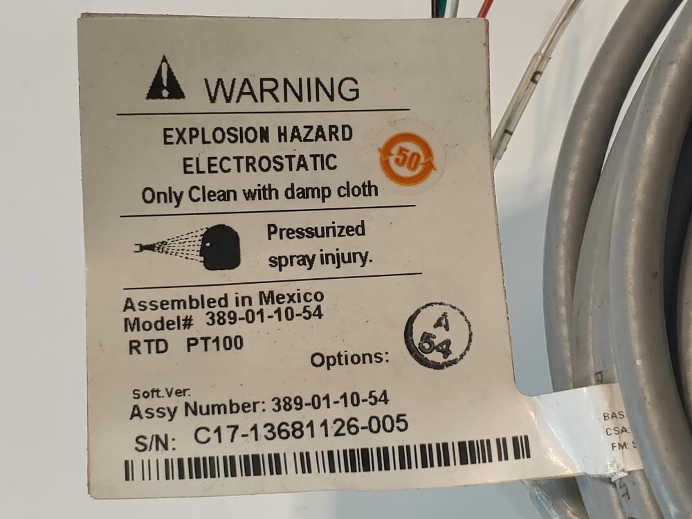 Rosemount Analytical PH/ORP Sensor 389-01-10-54 
