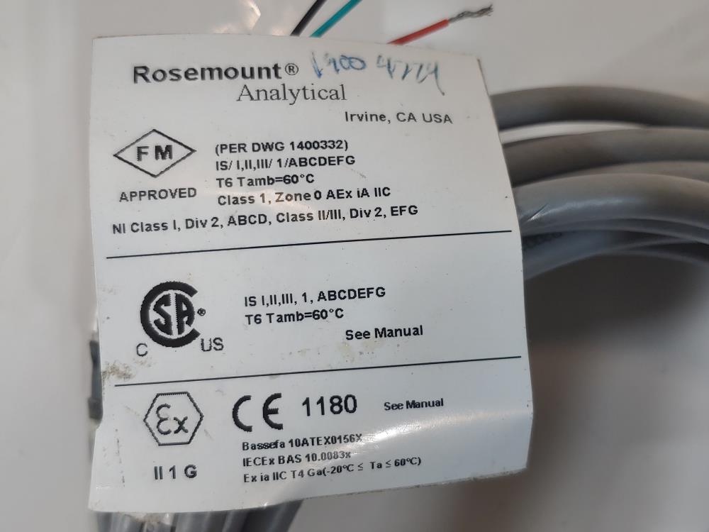 Rosemount Analytical PH/ORP Sensor 389-01-10-54 