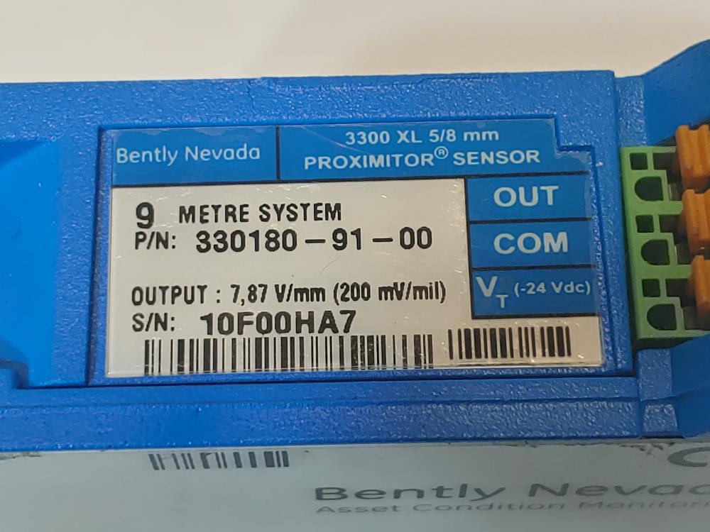 Bently Nevada 330 XL 8MM Proximitor Sensor Model#: 330180-91-00