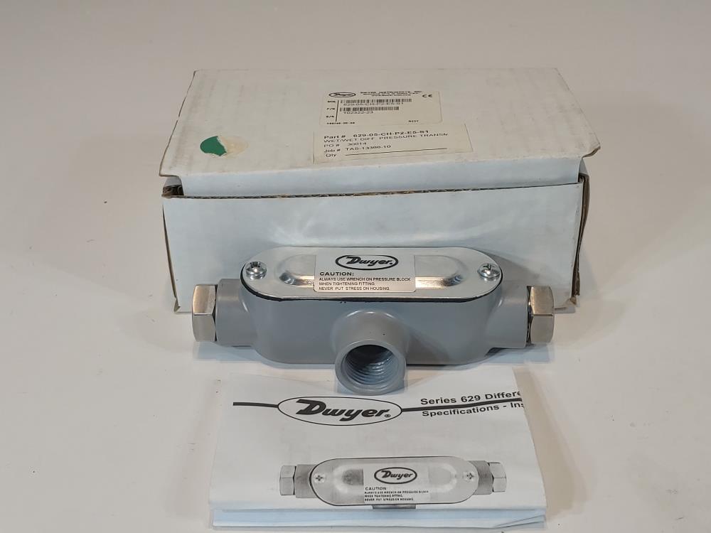 Dwyer Differential Pressure Transmitter Model#: 629-05-CG-P2-E5-S1