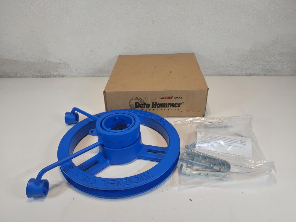 Roto-Hammer CL-12 Clamp-On Chain Wheel 9-1/4" - 12-1/2", Ductile Iron