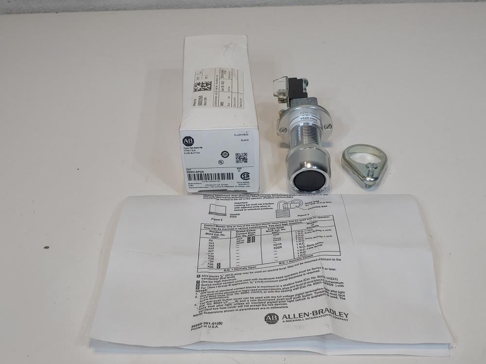 Allen Bradley Flus Head Push Button 800H-AP2A