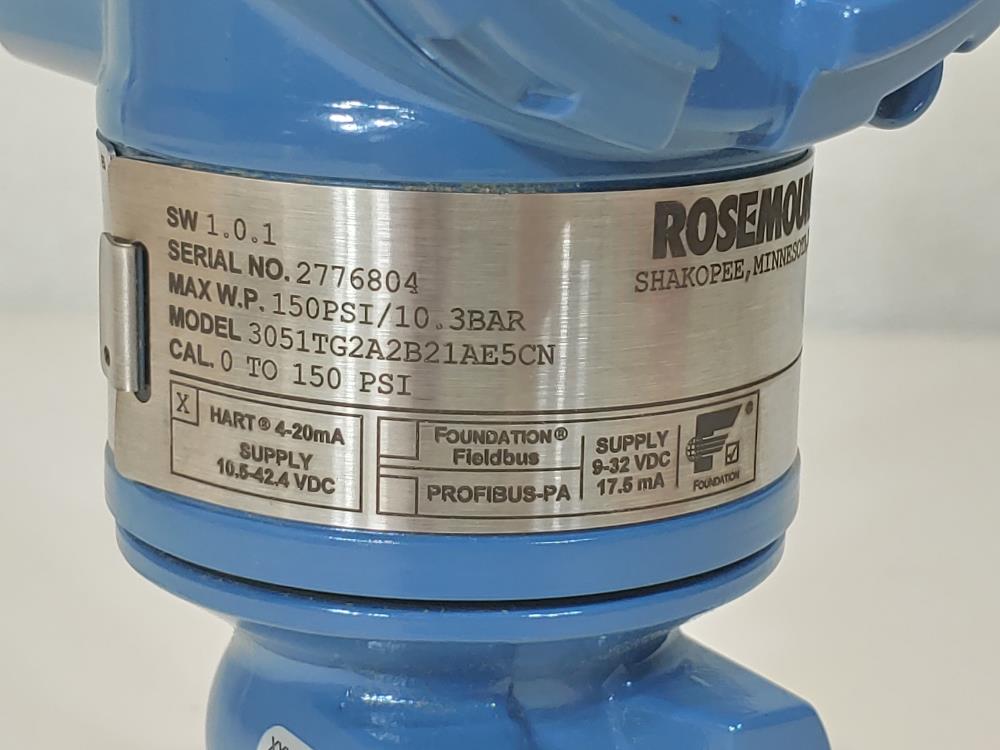 Rosemount 3051T Pressure Transmitter 3051TG2A2B21AE5CN