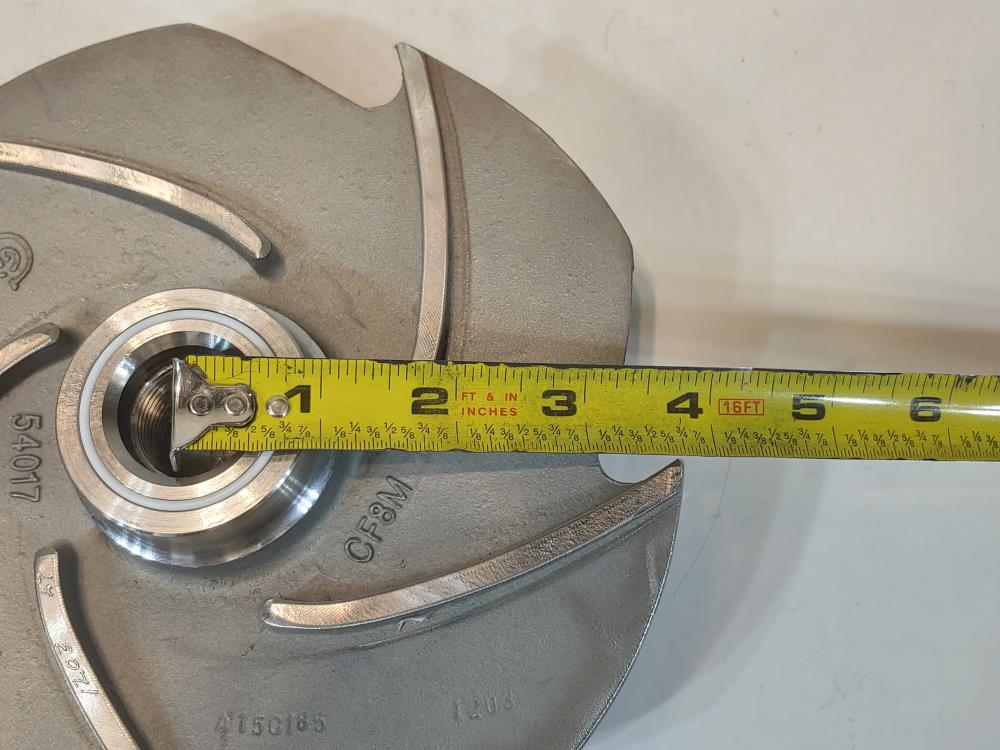 Goulds 3196 1-1/2x3-10 MTX Pump 5-Vane CF8M Impeller  P/N: 54017