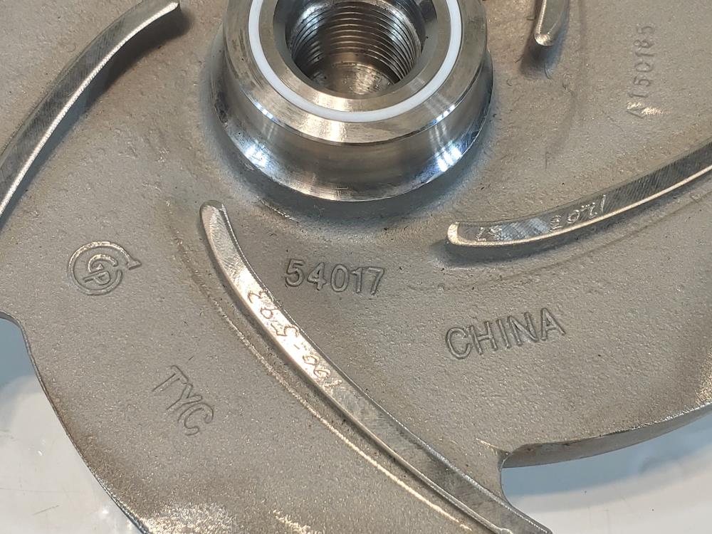 Goulds 3196 1-1/2x3-10 MTX Pump 5-Vane CF8M Impeller  P/N: 54017