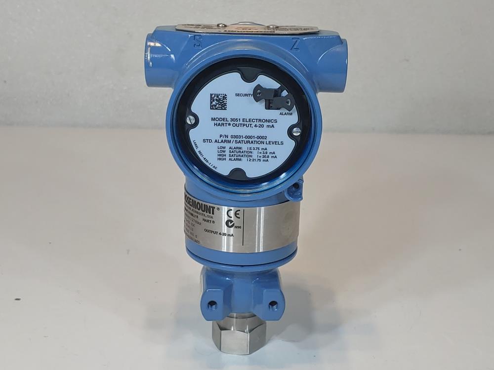 Rosemount Smart Family  3051 In-Line Pressure Transmitter Model 3051TG4A2B21AE5 