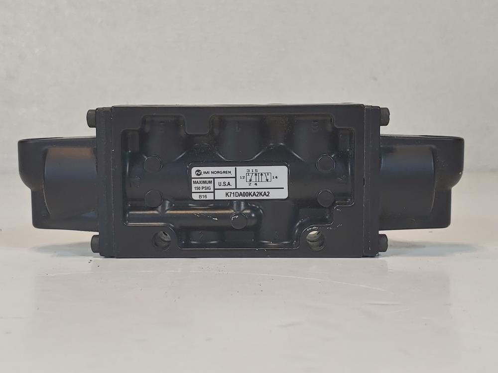 Norgren K71DA00KA2KA2 5/2 Air Actuated Pilot 1/4 NPT Valve Nugget 200 Series 