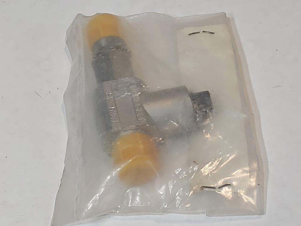 Pneu-Hydro 1/4" NPT Stainless Steel Right Angle Relief Valve 408M4F4Q-6
