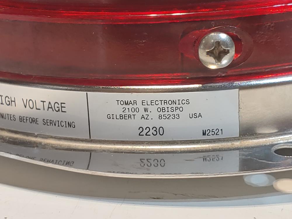 Tomar 824-1228 Red DC Strobe  Light