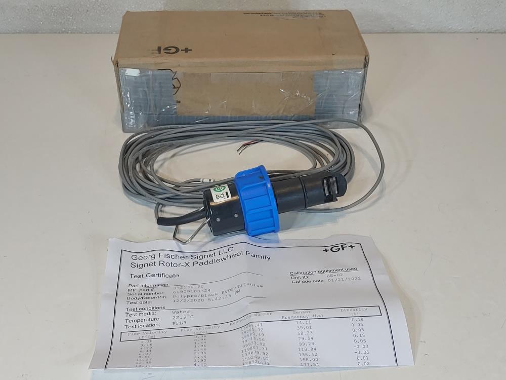 George Fisher 3-2536-PO Paddlewheel Flow Sensor 
