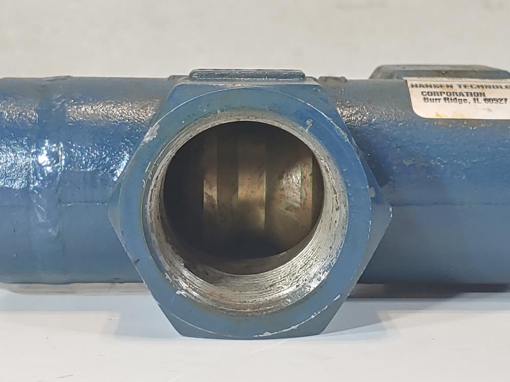 Hansen 1-1/4 " Three-Way Shut-Off Valve, CAT#: H8025
