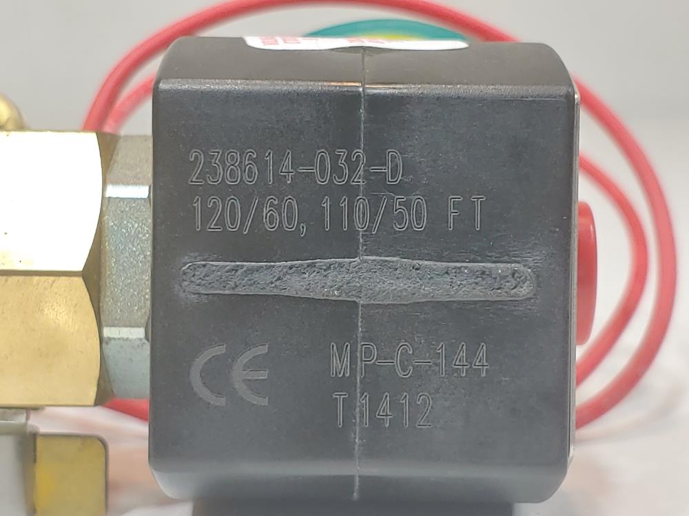 Asco 1/4" NPT 4-Way/2 Position Popped Solenoid Valve EF8344G070M0/EF8003G1