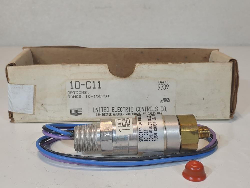 United Electric Compact, Cylindrical Pressure Switch - Model #:10-C11 