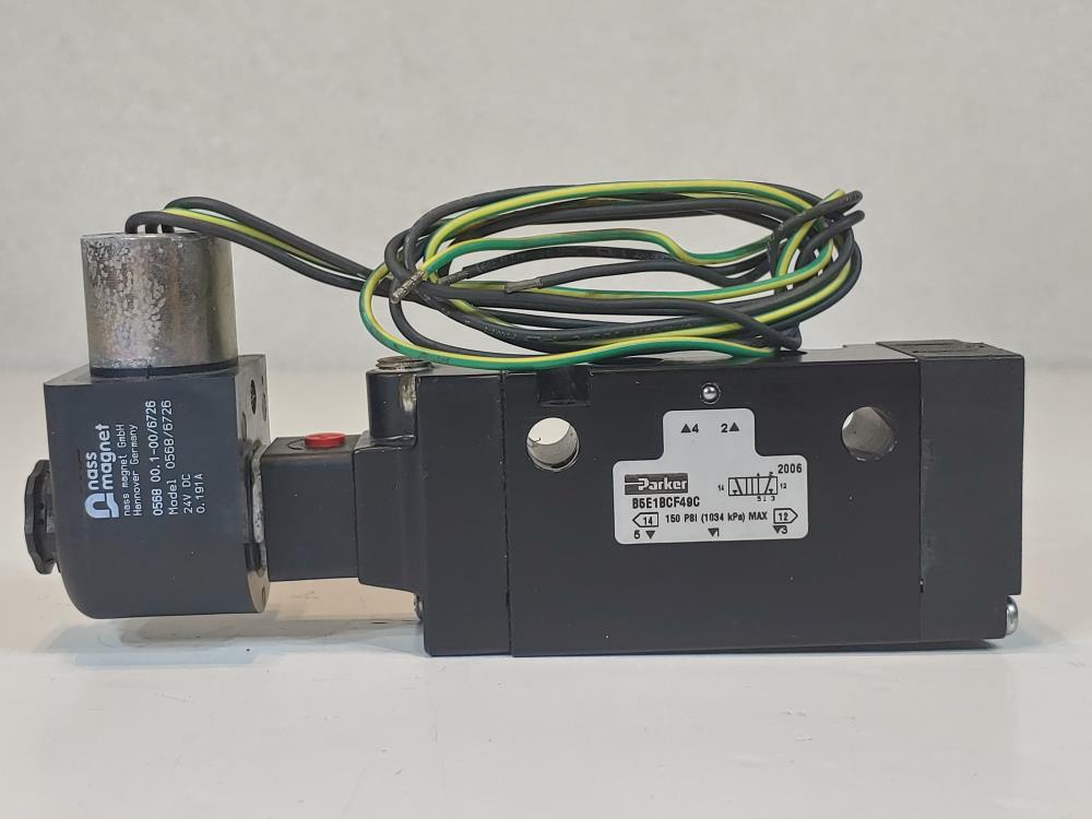 Parker 4-Way Single Solenoid Model#: B5E1BCF-49C