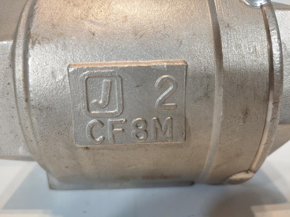 Jamesbury 2" SS 1000CWP Full Port CF8M Ball Valve Model#: 6FR-3600TT-C 