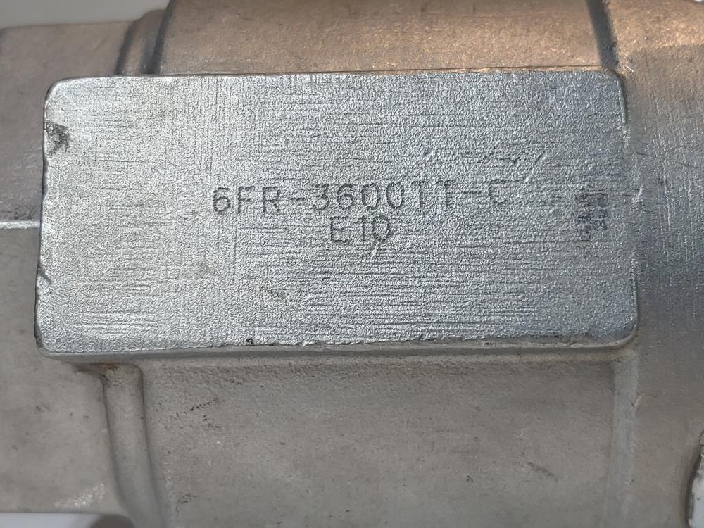 Jamesbury 2" SS 1000CWP Full Port CF8M Ball Valve Model#: 6FR-3600TT-C 