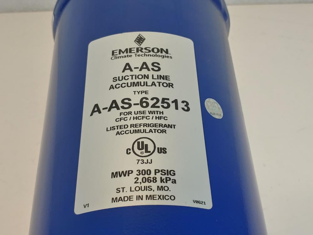 Emerson A-AS Suction Line Accumulator Type: A-AS-62513