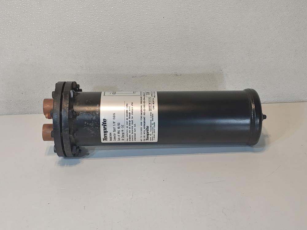 Temprite 504 Conventional Refrigeration Oil Separator 1-1/8 " OD Connections 