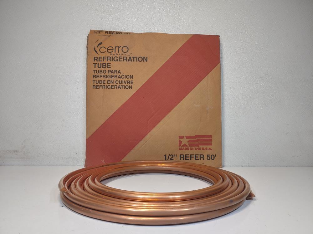 Cerro Flow 1/2"  X 50 ft. Copper Refer Refrigeration Tubing