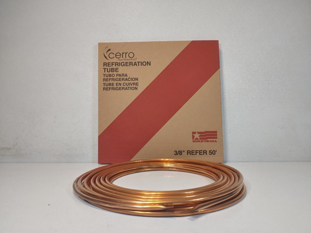 Cerro Flow 3/8"  X 50 ft. Copper Refer Refrigeration Tubing