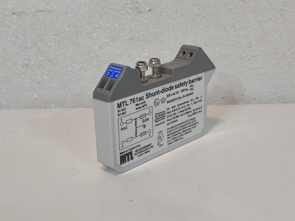 Measurement Technology LTD MTL761AC Shunt-Diode Safety Barrier