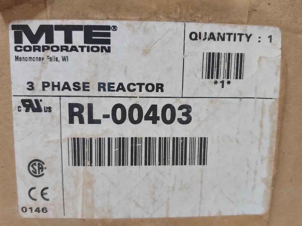 MTE Line Reactor Model#: RL-00403