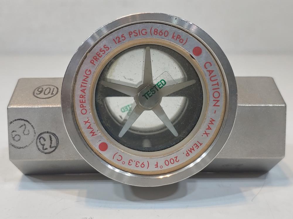 W.E. Anderson Midwest Sight Flow Indicator w/Rotor SFI-300SS-3/4