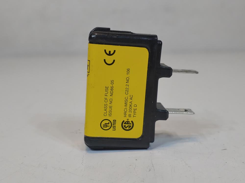 Cooper Bussmann Low-Peak Cube Fuse 600VAC/300VDC. 15Amp Model#: TCF15