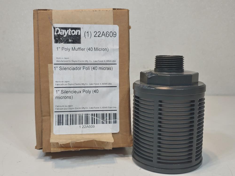 Dayton 1" Poly Muffler (40) Microns Model#: 22A609