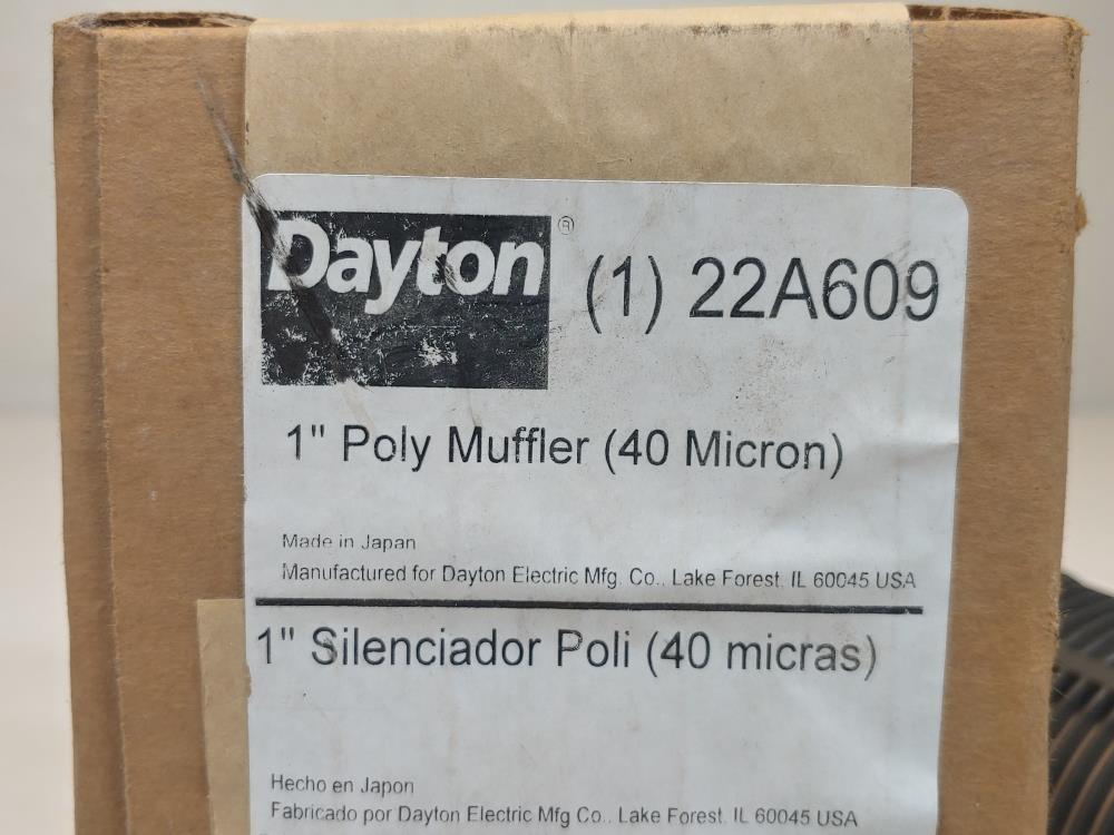 Dayton 1" Poly Muffler (40) Microns Model#: 22A609