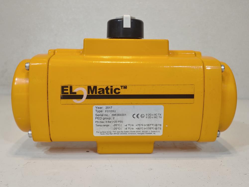 EL-O-MATIC F-Series Rack & Pinion Pneumatic Valve Actuator F0100U