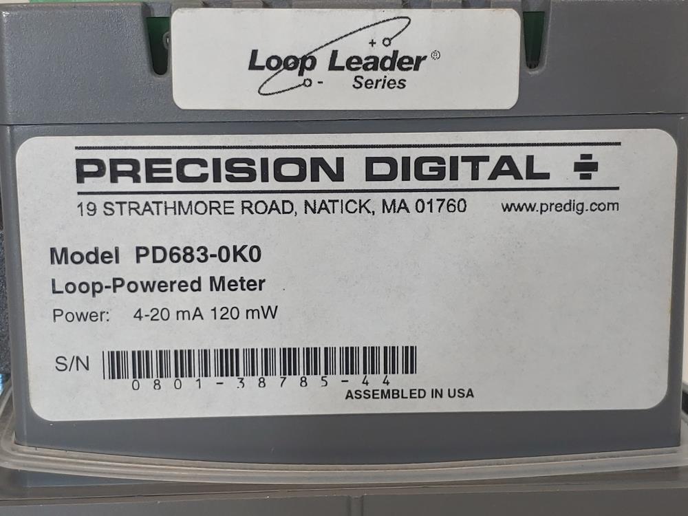 Precision Digital Loop-Powered Meter PD683-0K0