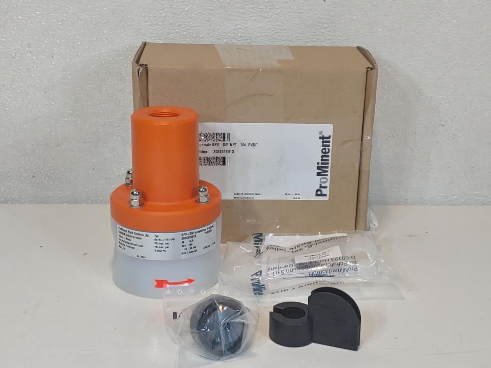 Prominent  BPV - DM 1006855 Back Pressure Valve 3/4" NPT PVDF 145 PSI