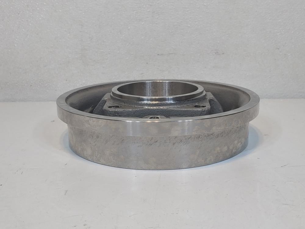 Flowserve Durco 8" CD4M Stuffing Box Cover CBL GP2-8 3-1/2" Bore Thru GF200/2800