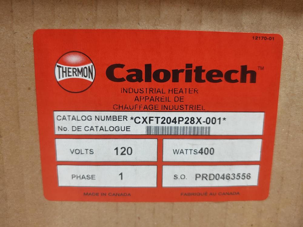 Thermon Caloritech Screw Plug Immersion Heater #CXFT204P28X-001