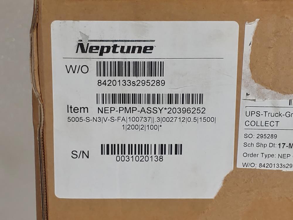 Neptune 5005-S-N3 Metering Pump w/ Marathon 1/3HP Motor