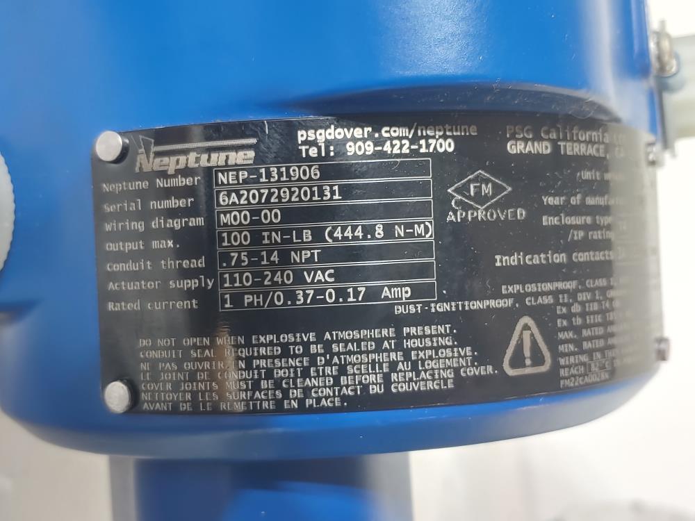 Neptune 500-S-N4 Metering Pump w/ Motor & Actuator Advanced Stroke Controller